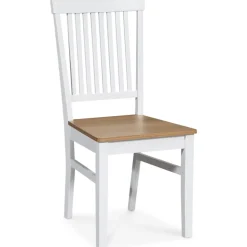 Gåsö matgrupp: Bord 160/210 cm inklusive 6 Fårö stolar - Vit/Ek + 6.00 x Stolsdyna