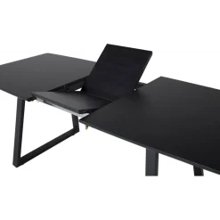 Hallsberg matbord 160-200 cm - Svart