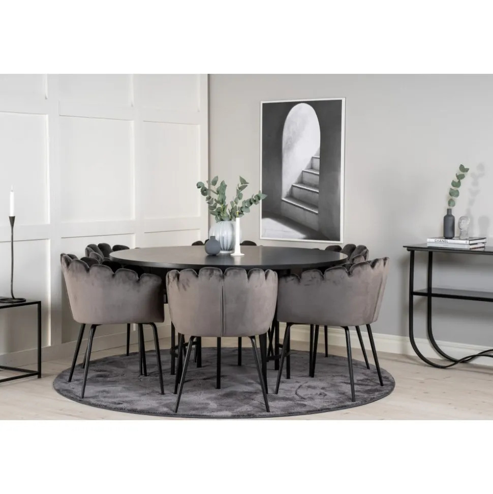 Halmstad karmstol - Grå