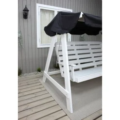 Hammock vit med svart tak + Fläckborttagare för möbler