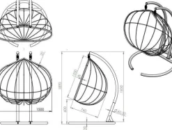 Hanedan hängstol - Vit