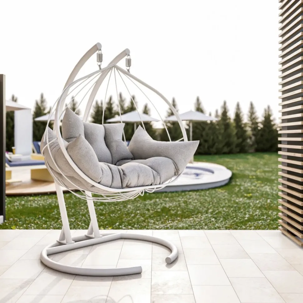 Hanedan hängstol - Vit + Textilrengöring för möbler