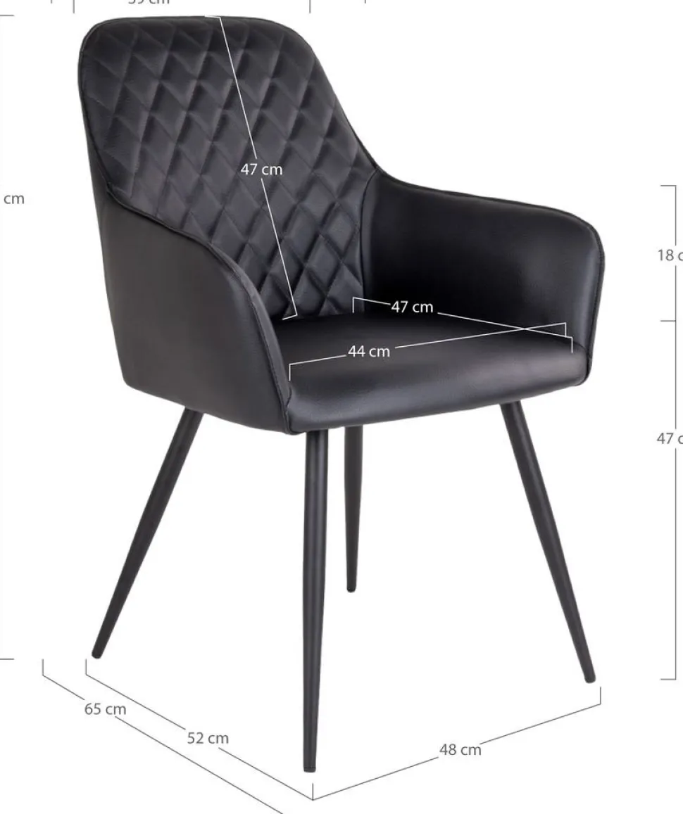 Harbo Matstol - Svart