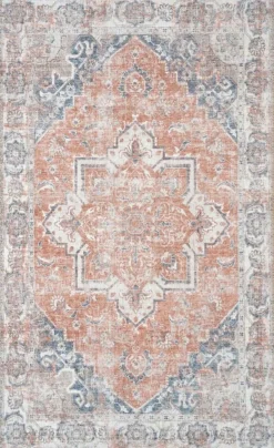 Havana Dörrmatta - Blå/orange - 50x80