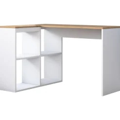 Haylie hörnskrivbord 120x50 cm - Ek/vit