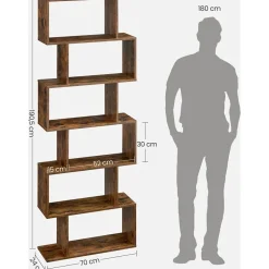 Hektor bokhylla - Brun