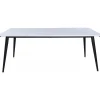 Hendry matbord 195-285 cm - Vit/svart