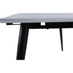Hendry matbord 195-285 cm - Vit/svart