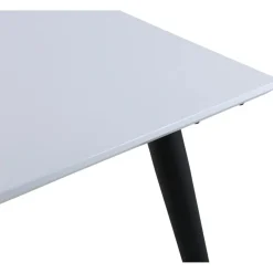 Hendry matbord 195-285 cm - Vit/svart