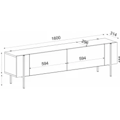Herman TV-bänk - Safir ek