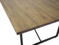 Herrljunga matbord 250 cm - Svart/teak