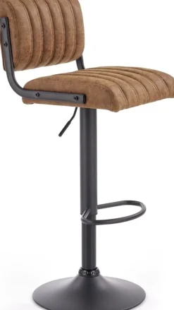 Hester barstol i brun vintage PU