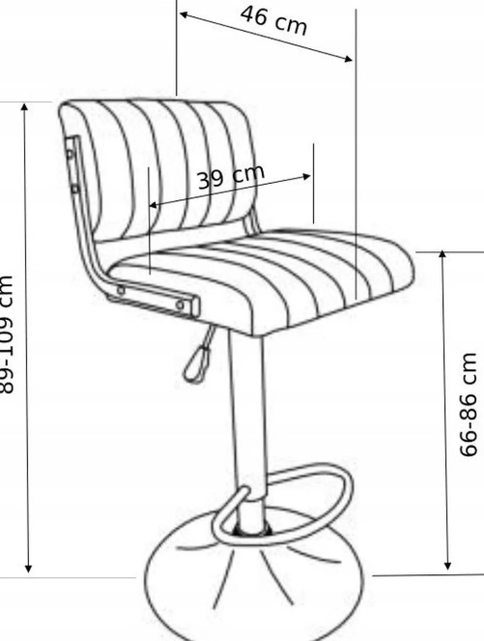 Hester barstol i brun vintage PU + Möbeltassar