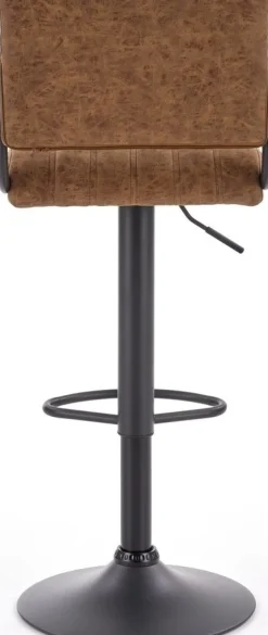 Hester barstol i brun vintage PU + Fläckborttagare för möbler