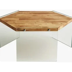 Hexagon soffbord 80 x 70 cm - Ek