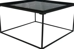 Hilliard soffbord 80 x 80 cm - Svart + Möbeltassar