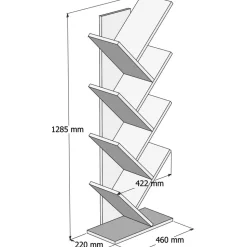 Hilma bokhylla - Vit
