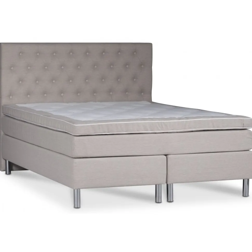 Hilton kontinentalsäng med 5-zons Pocketsystem - Beige säng 180x200 cm