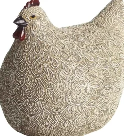 Höna dekoration 20 x 15 x 17 cm - Beige