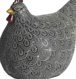 Höna dekoration 20 x 15 x 17 cm - Svart