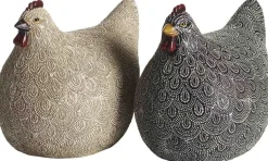 Höna dekoration 20 x 15 x 17 cm - Svart