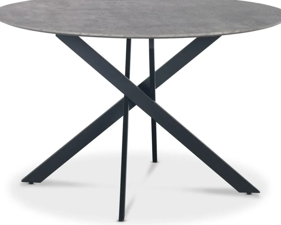 Hogrän matbord Ø120 cm - Betongimitation