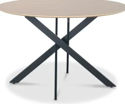 Hogrän matbord Ø120 cm - Ljust trä