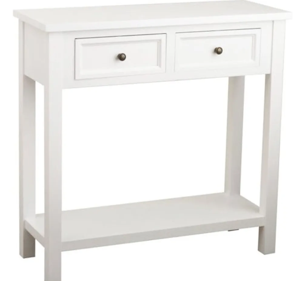 Holmby antikvitt konsolbord 80 x 78 cm