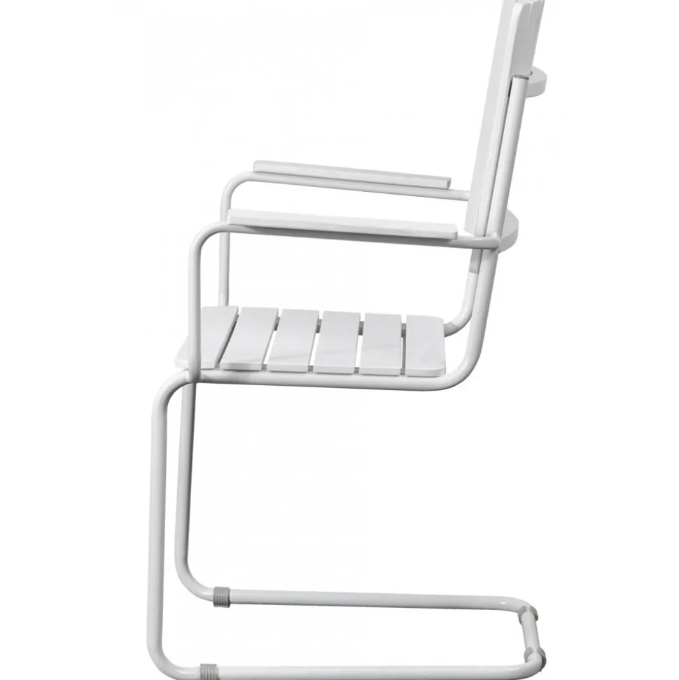 Holmsund stol med armstöd - Vit + Rengöringsmedel för utemöbler