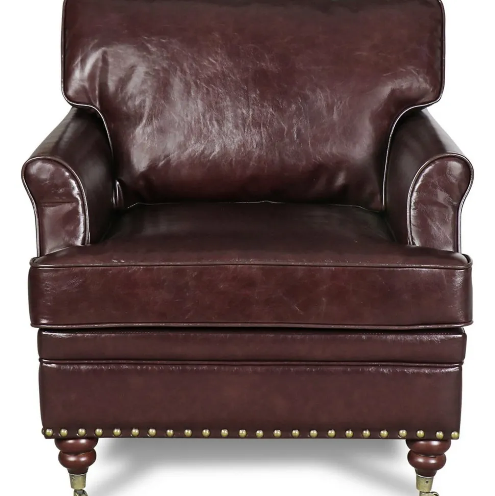 Howard fåtölj i skinn