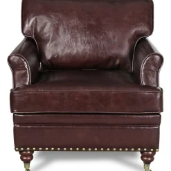 Howard fåtölj i skinn + Möbelvård Läderskydd