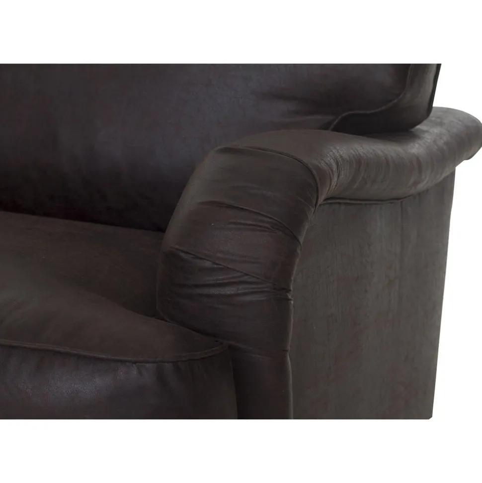 Howard svängd soffa 3-sits - Brun vintage