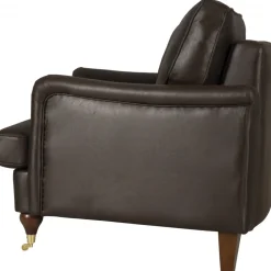 Howard svängd soffa 3-sits - Brun vintage