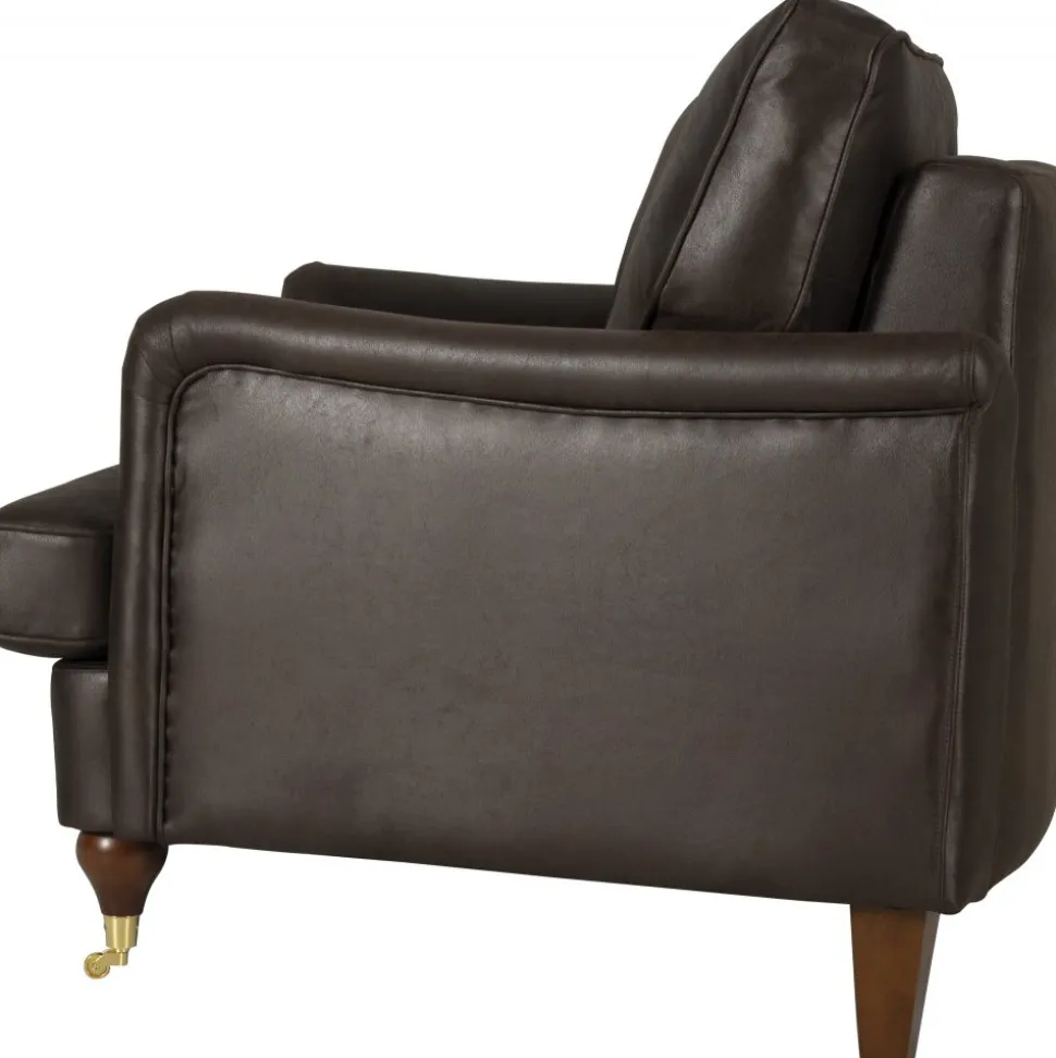 Howard svängd soffa 3-sits - Brun vintage