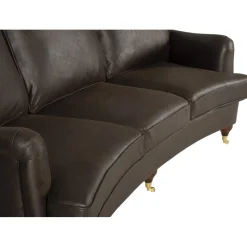 Howard svängd soffa 3-sits - Brun vintage