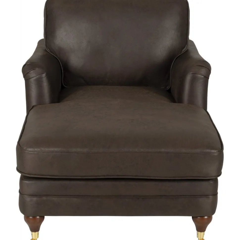 Howard Watford Deluxe divanfåtölj - Vintagebrunt konstläder