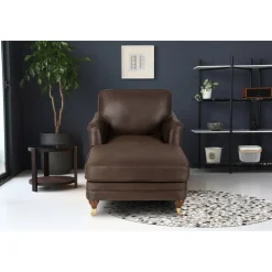 Howard Watford Deluxe divanfåtölj - Vintagebrunt konstläder