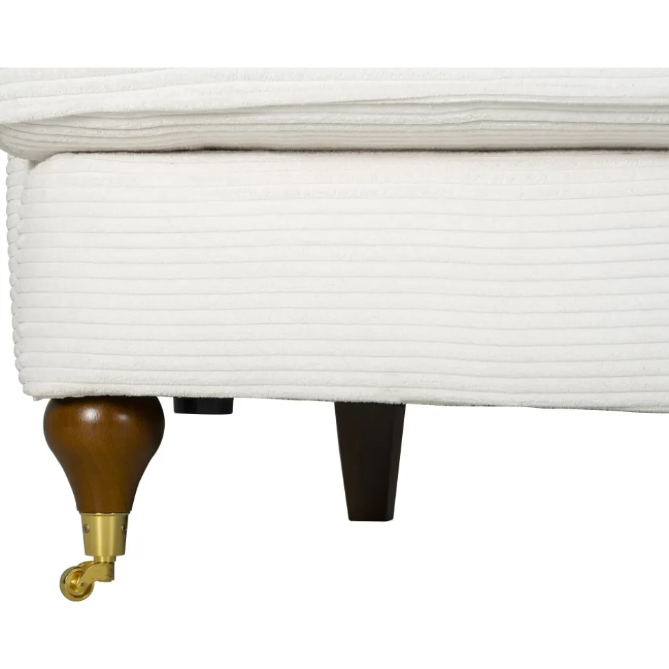 Howard Watford Deluxe fåtölj - Beige manchester + Textilrengöring för möbler