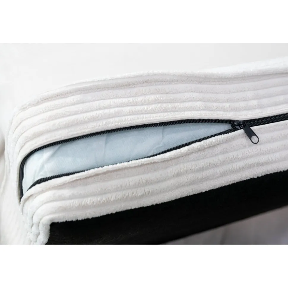 Howard Watford Deluxe fåtölj - Beige manchester + Textilrengöring för möbler