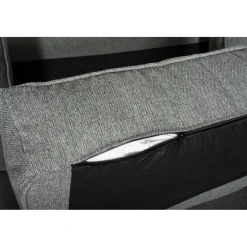 Howardsoffa med divan - Grå + Möbeltassar