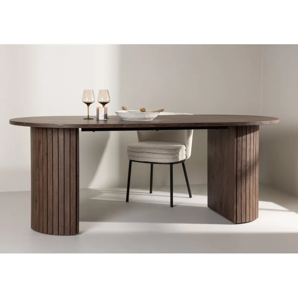 Härön matbord 200 x 90 cm - Mocca