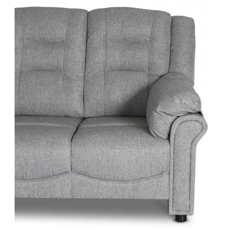 Hörnsoffa grå 5-sits - Peking + Textilrengöring för möbler