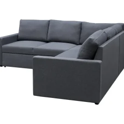 Hörnsoffa med bädd och förvaring - Grå + Fläckborttagare för möbler