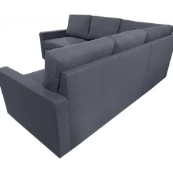 Hörnsoffa med bädd och förvaring - Grå + Fläckborttagare för möbler