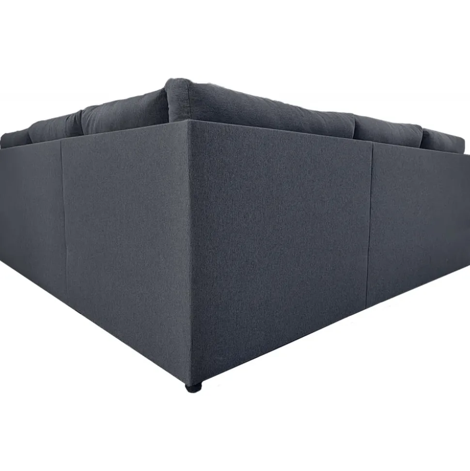 Hörnsoffa med bädd och förvaring - Grå + Fläckborttagare för möbler