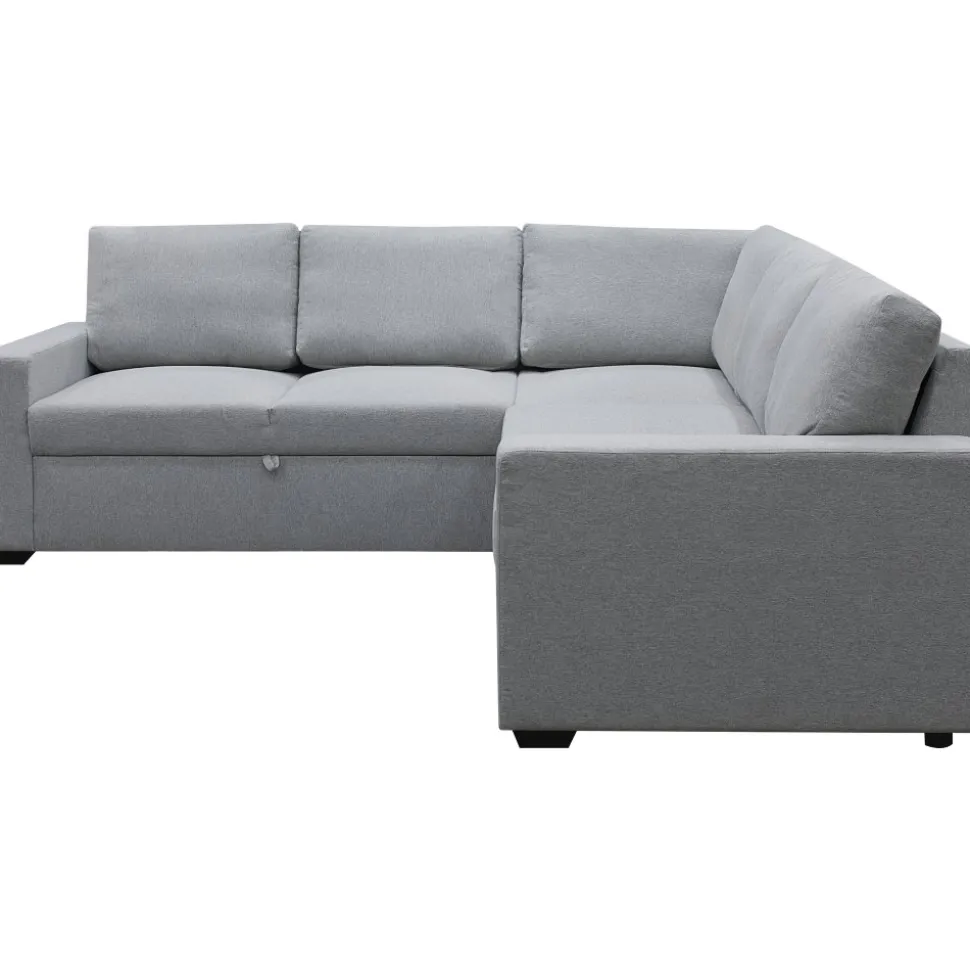 Hörnsoffa med bäddfunktion och förvaring