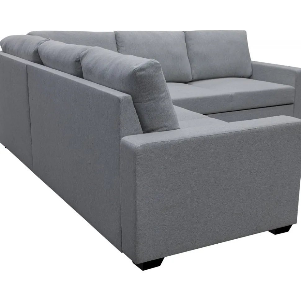 Hörnsoffa med bäddfunktion och förvaring