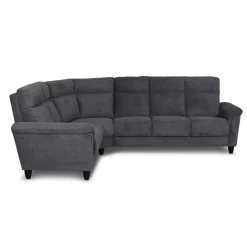 Hörnsoffa 5-sits antracit Alabama - 228/278 cm