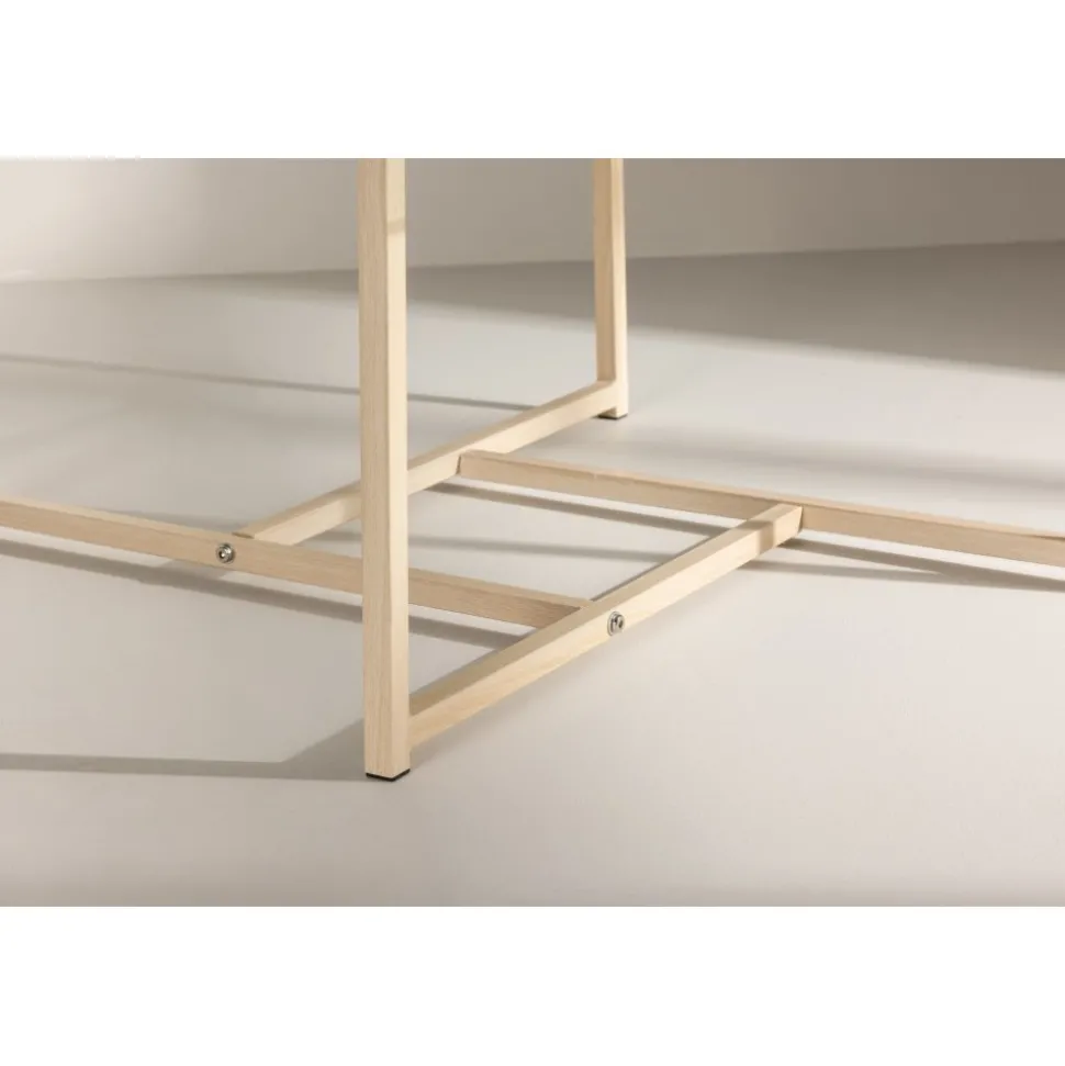 Hybrid soffbord 80 x 80 cm - Whitewash