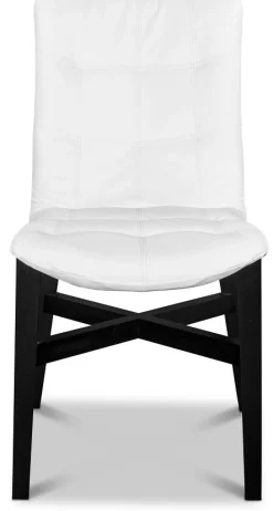 Indie 600 matstol vitt konstläder + Textilrengöring för möbler